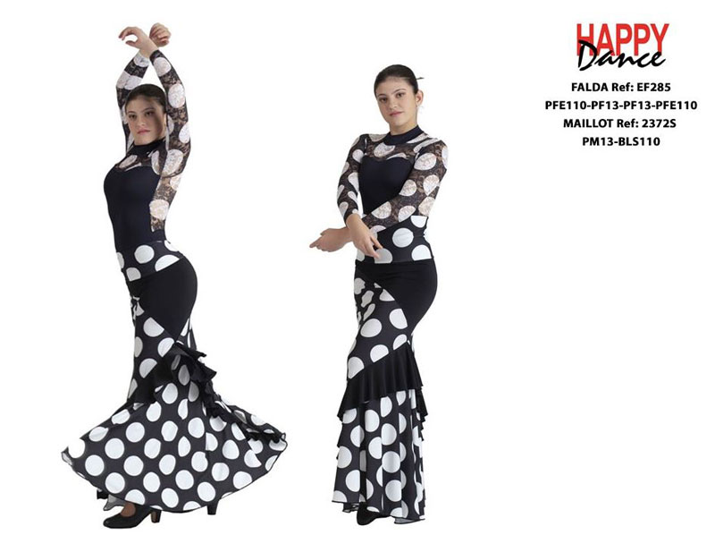 Happy Dance. Jupes de Flamenco pour les Entrainements et Représentations. Ref. EF285PFE110PF13PF13PFE110